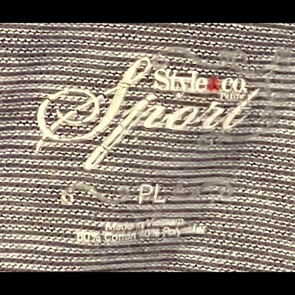 Hooded Style & Co Sport Top - Picture 2 of 3